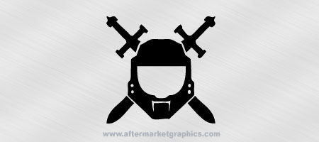 Halo Spartan Helmet Decal